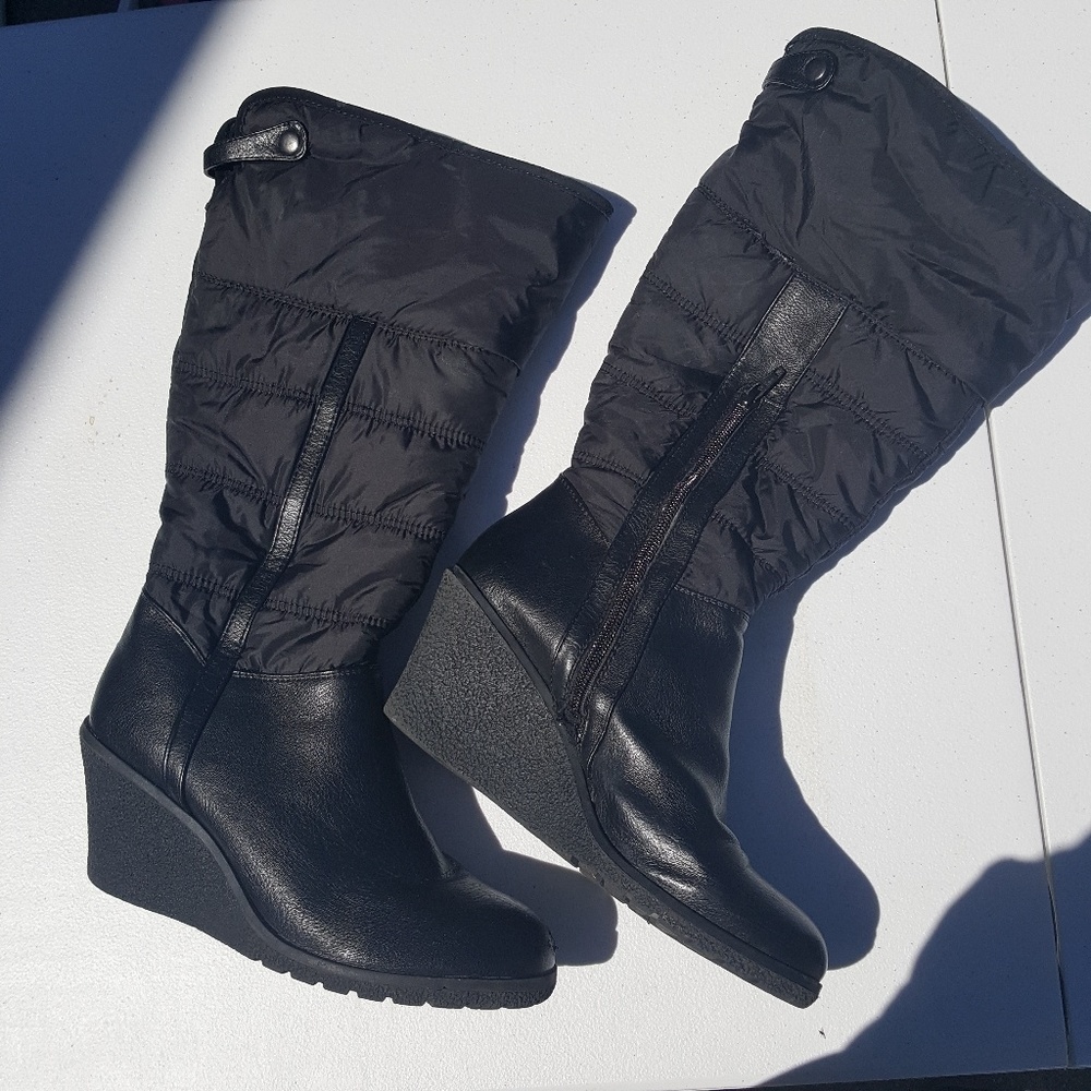 Croft&Barrow Black Snow Boots